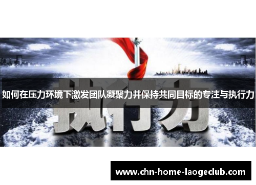 如何在压力环境下激发团队凝聚力并保持共同目标的专注与执行力